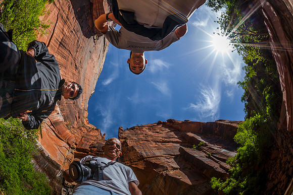 The 3 amigos in fisheye